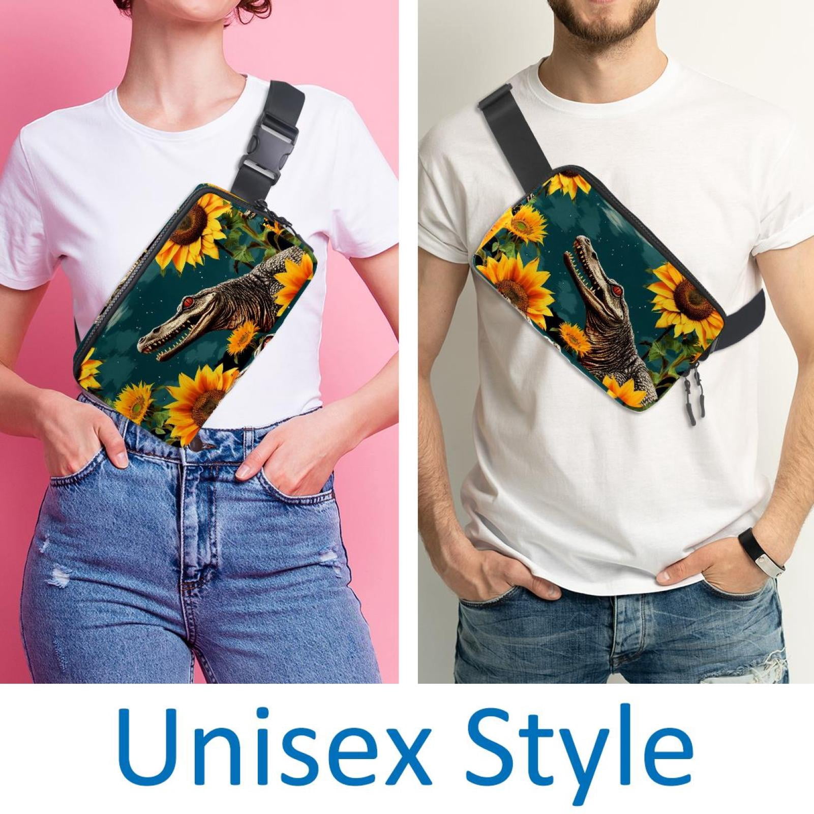 Crocodile star Running Belt Waist Bag Fanny Packs, Lightweight Adjustable with Extension Strap, Unisex