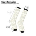 thumbnail image 5 of Fotbe White Rabbit print Women's Men's Novelty Crew Socks Cotton Socks Knee High Socks for Walking,Running,Nurses,Pregnancy, 5 of 9