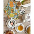 thumbnail image 4 of Orange Lemons Kitchen Dish Towels for Drying Dishes Set of 4, Summer Botanical Checkered Farmhouse Waffle Weave Microfiber Hand Tea Bathroom Towels Quick Dry & Absorbent Towel 15.7x23.6, 4 of 7