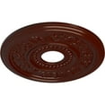 thumbnail image 3 of Ekena Millwork 16 1/8"OD x 3 1/2"ID x 7/8"P Genevieve Ceiling Medallion (Fits Canopies up to 3 1/2"), Hand-Painted Brushed Mahogany, 3 of 6