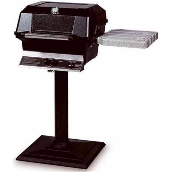 Modern Home Products Aluminum Post and NuStone Patio or Deck Mount for MHP Grills- Grill Accessory