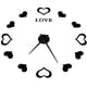 thumbnail image 5 of Innovador reloj de pared DIY con superficie de espejo acrílico, adhesivo para pared, reloj para decoración del hogar, negro, 5 of 10