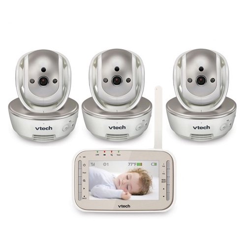 Vtech Vm343 3 Safe And Sound Video Baby Monitor With 3 Cameras Walmart Com Walmart Com