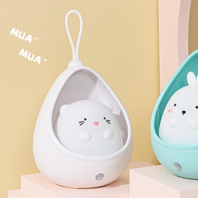 Lámpara de lámpara portátil con Sensor de movimiento, lámpara de silicona para , luz de inducción USB para para armario, cocina, Blanco BLESIY Luz de noche