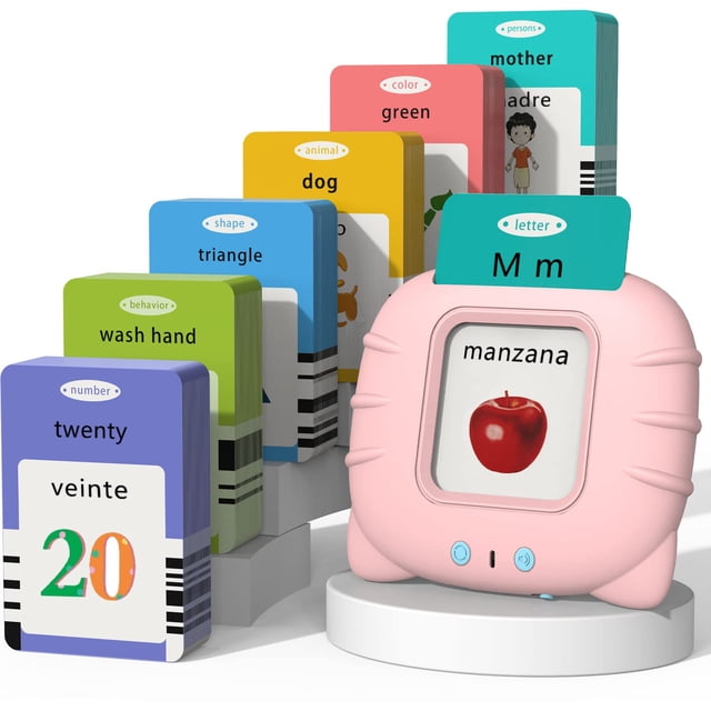 Tarjetas flash Startcan en español e inglés para niños pequeños con lector