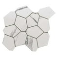 thumbnail image 6 of The Tile Life Stately Oasis 14" x 16" Calacatta Polished Porcelain Mosaic Tile 6-Piece, 6 of 14