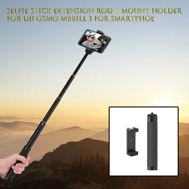 Support de Bâton pour Support de Smartphoe + Compatible avec osmo Mbbile Rallonge de Tige Selfie 3 pour