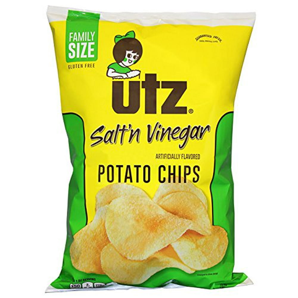Utz Quality Foods Salt'n Vinegar Potato Chips 9 Ounce Family Size Bag