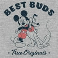 thumbnail image 2 of Toddler's Mickey & Friends Best Buds True Originals Graphic Tee Athletic Heather 5T, 2 of 3