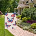 thumbnail image 2 of Yayeee Garden Flag 12" x 18" Double Sided Outdoor Yard Lawn Holiday Decorations, Blue Butterflies, 2 of 6