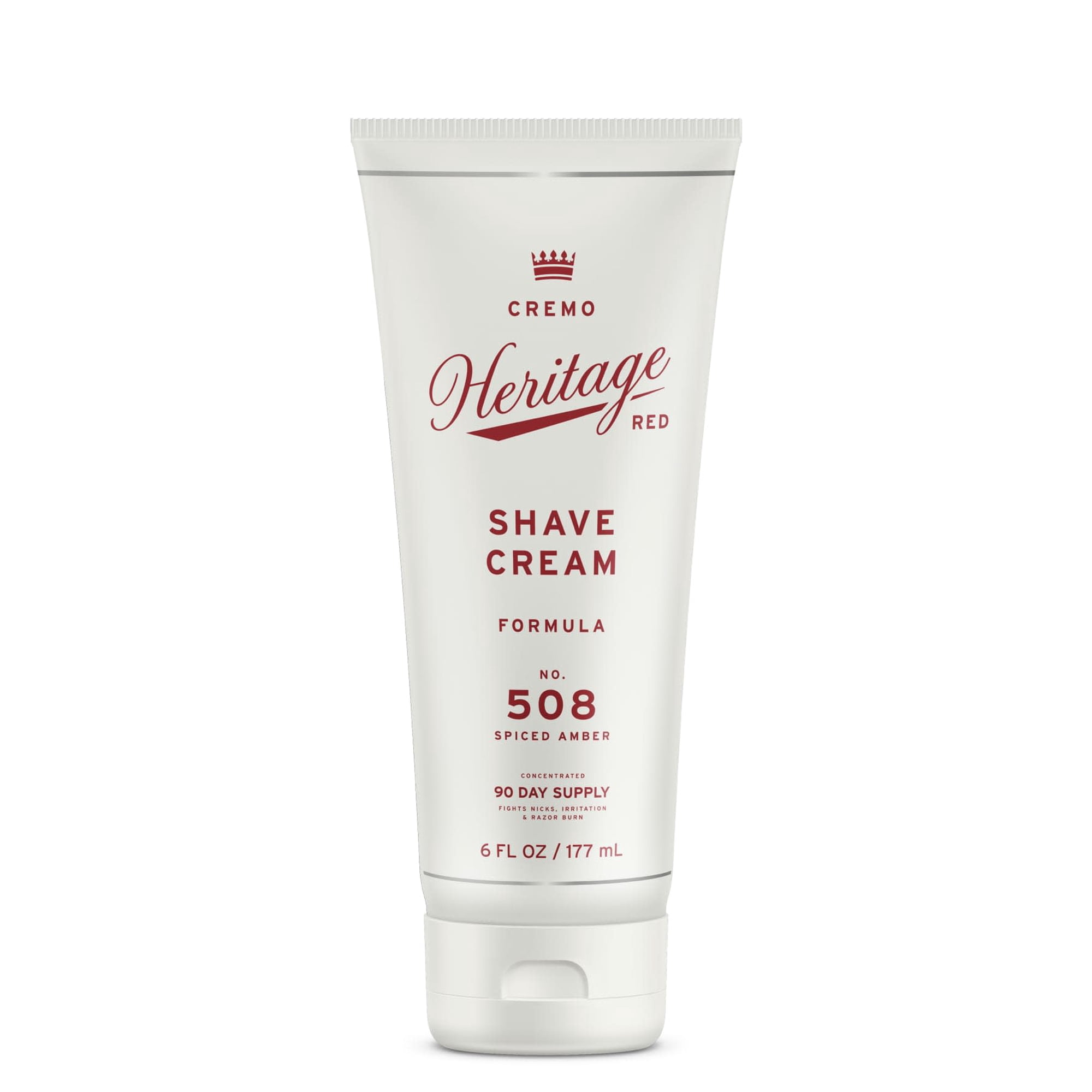 Cremo Men's Concentrated Shave Cream, Spiced Amber, 6 oz