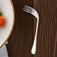 thumbnail image 4 of OULII 1Set Dishwasher Safe Adaptive Utensil Set for Elderly Silver Bent Spoon and Fork, 4 of 8