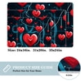 thumbnail image 2 of Valentine's Day Polyester Chair Rug Mat, Non-Slip and Machine Washable Area Rugs, 2 of 6