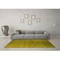 thumbnail image 3 of Ahgly Company Machine Washable Indoor Rectangle Oriental Yellow Industrial Area Rugs, 3' x 5', 3 of 4