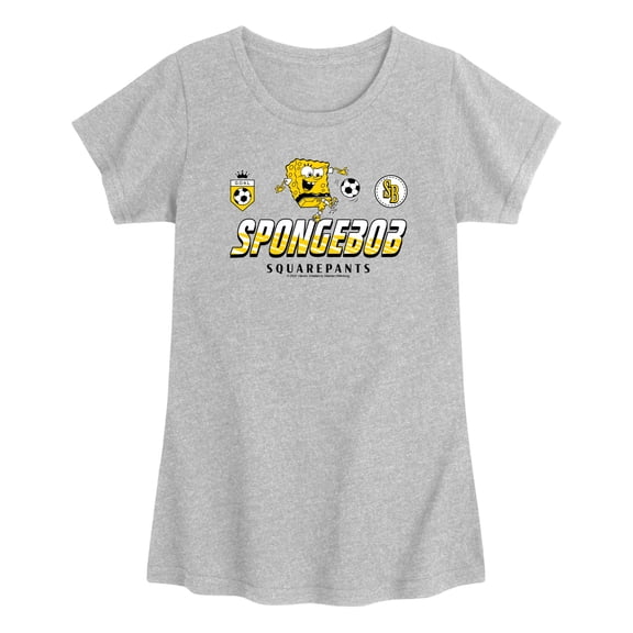 SpongeBob SquarePants - Soccer Jersey - Toddler Girls Fitted Short Sleeve T-Shirt