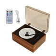 thumbnail image 1 of Vintage Leather CD Player Two-Way Bluetooth 5.0 Built-In Speaker Portable Rechargeable, 1 of 6