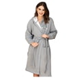 thumbnail image 4 of TowelSoft TowelSoft One Size Bath Robe, Gray, 4 of 5