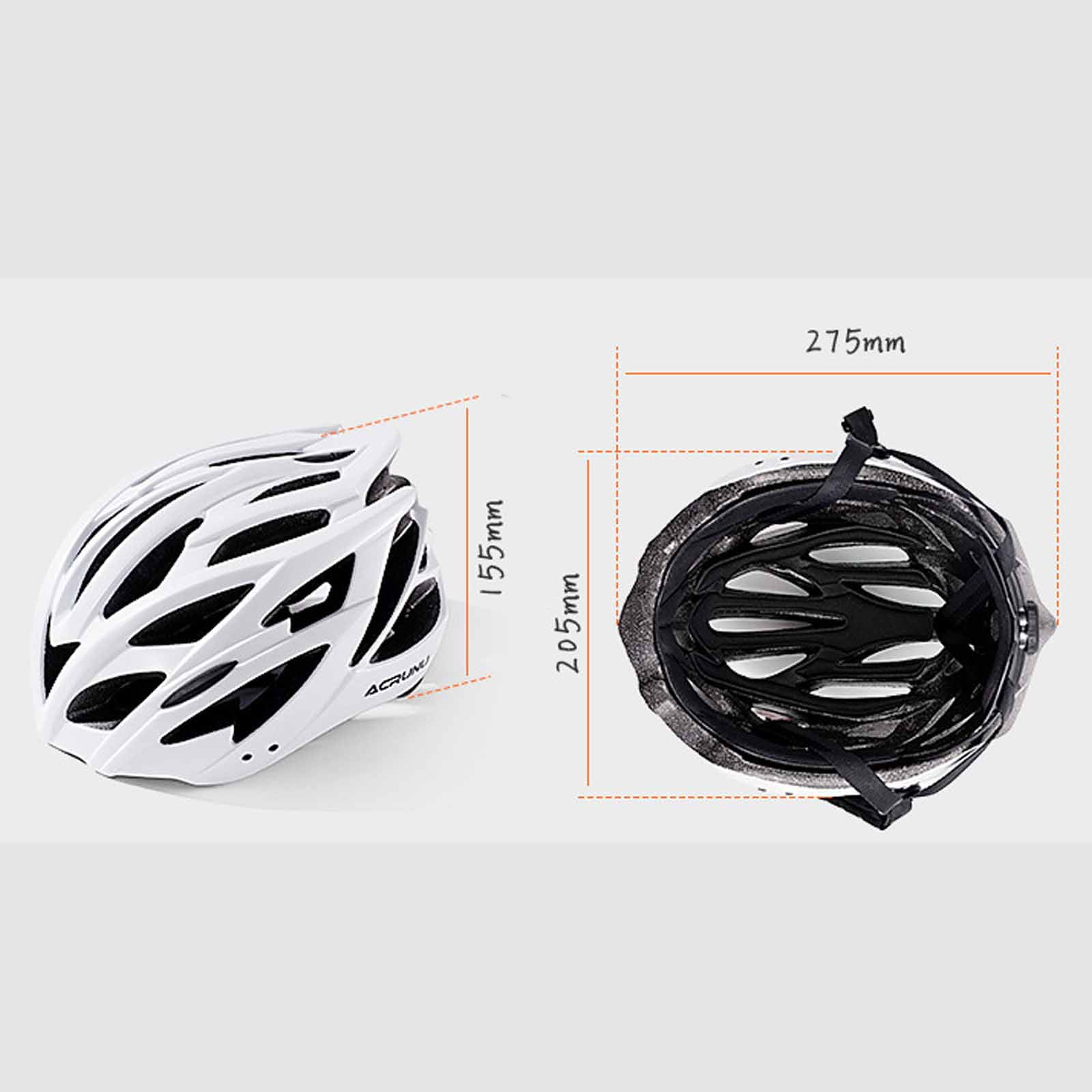Lightweight One-Piece Molded Bike Helmet, Windproof & Breathable Safety Helmet with Adjustable Fit for Road & Mountain Cycling
