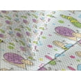 thumbnail image 4 of Ambesonne Cartoon Quilted Bedspread Set 3 Pcs, Caterpillar Bees Flowers, King Size, Multicolor, 4 of 5