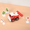 thumbnail image 5 of Fire Carrier Toy Trucks Set with Spray, 4 Friction Powered Rescue Cars, Fire Play Vehicles Transport Car, Early Education Blocks Toy Gift for Toddler Boys Girls, 5 of 6