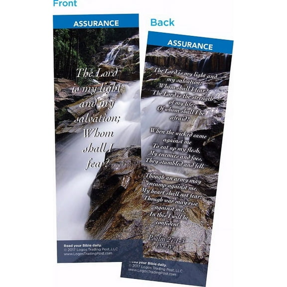 The Lord is My Light and My Salvation Bookmarks, Pack of 25 - Christian Bookmarks