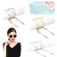 thumbnail image 4 of PENGXIANG 3 Pack 18K Gold Plated Glasses chain for Women (Thick Plating Layer), Sunglass chain String Strap, Eyeglass Retainer Eyewear Holder for Girls (Silver, Gold, Rose gold), 4 of 7
