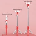 thumbnail image 4 of Langgg Selfie Stick Wireless Remote Control Tripod Foldable Bluetooth-compatible V4.0 Stand with Fill Light, Red, 4 of 7