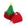 thumbnail image 5 of HEMOTON 24pcs Mini Christmas Caps Design Lollipop Hats Decors Nonwoven Candy Packing Hats Christmas Supplies for Home Shop Store, 5 of 6