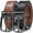 Black/Cognac, variant on Maikun Men's Reversible Leather Belt, Double Sided Black and Cognac Dress Belt for Men, Adjustable Casual Business Belt for Jeans and Suit Pants