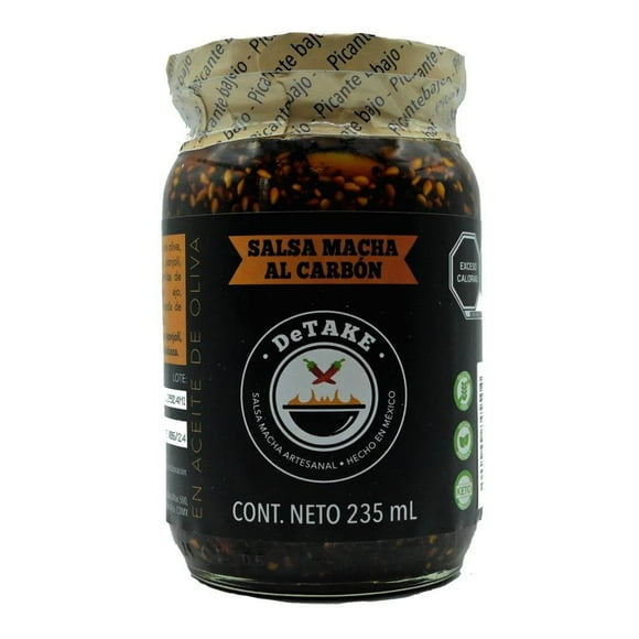 Salsa macha DeTAKE nivel bajo de picante 235 ml