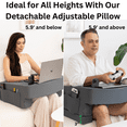 thumbnail image 6 of Reading Pillow for Gaming, XL Lap Desk with Cup & Phone Holder, 6 of 11