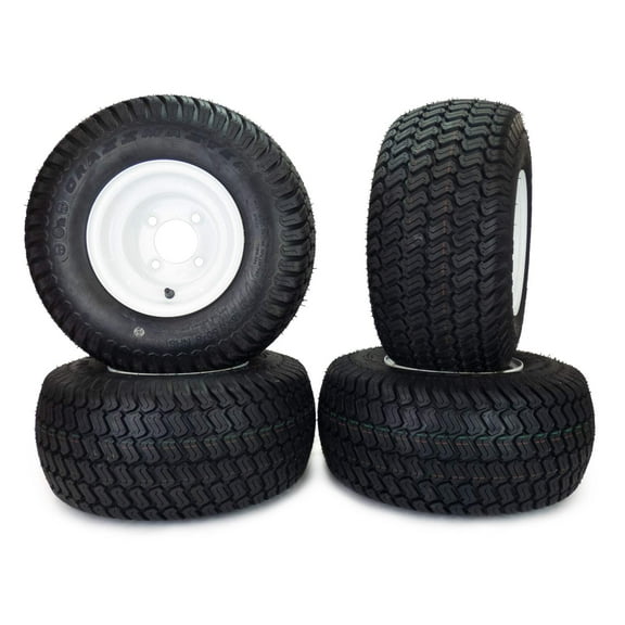 (4) Turf Tire Assemblies 18x8.50-8 Golf Cart ClubCar EZGO No Lift Required
