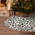 thumbnail image 4 of Salouo Heart Leopard Christmas Tree Skirt 36" Farmhouse Christmas Decorations Snowman Xmas Tree Skirt Tree Mat for Holiday Party Decor, 4 of 8