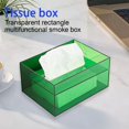 thumbnail image 4 of Soporte de cubierta de tejido caja de pañuelos de papel de almacenamiento organizador de caja de soporte de papel, 4 of 7