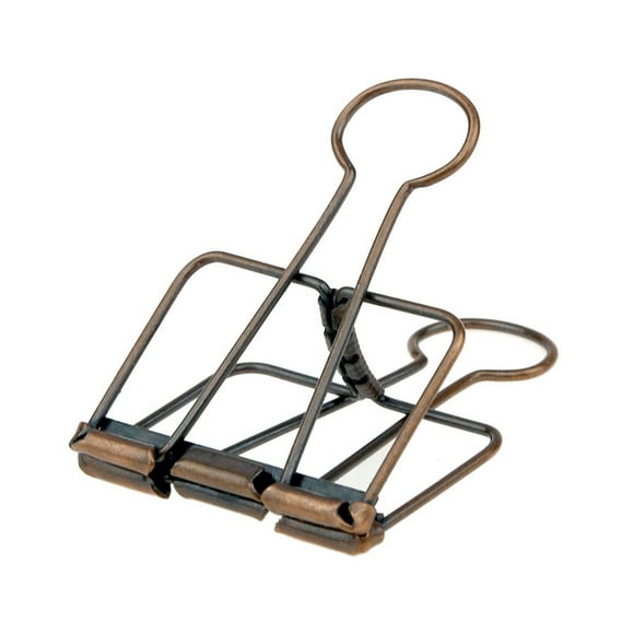 Langgg 20 Pcs Pince à Papier en Métal Électroplaqué Couleur Unie Remplacement Maison École Accessoires Bronze Rouge 51mm