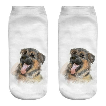 

Yedhsi Hot Socks Cute Casual Business Socks 3D Dog Printing Medium Sports Socks