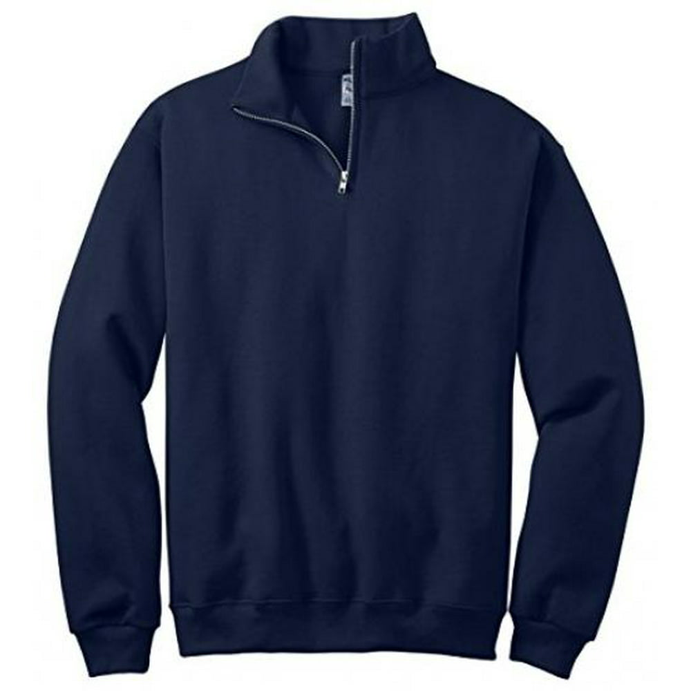 JERZEES - Jerzees Adult NuBlend Quarter-Zip Cadet Collar Sweatshirt, J ...