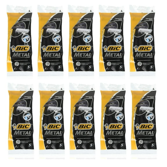 Bic Metal Bar Disposable Razor, 50 Count