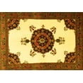 thumbnail image 1 of Ahgly Company Indoor Rectangle Medallion Yellow Traditional Area Rugs, 5' x 7', 1 of 4