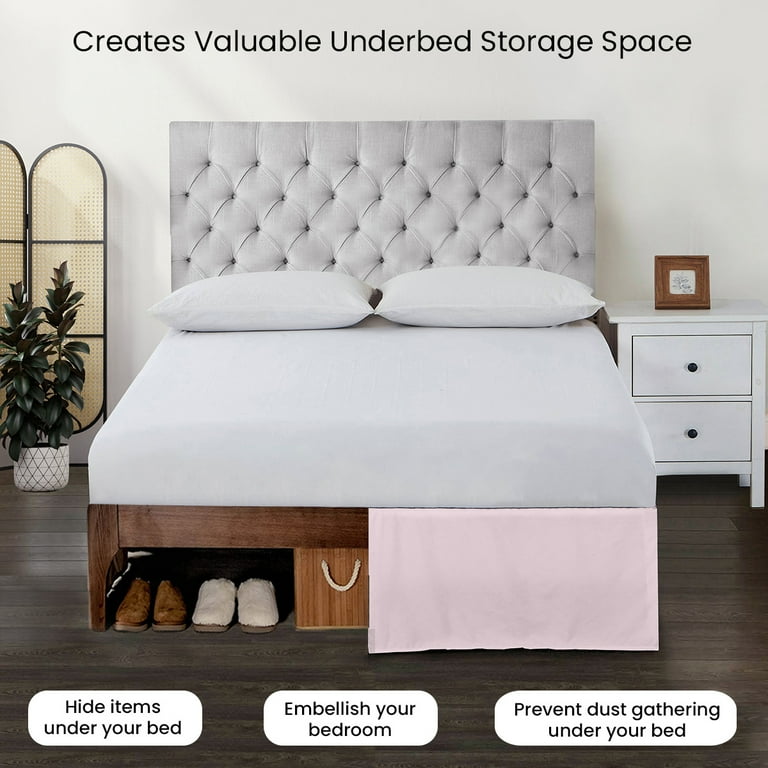 Full bed skirt top 10 inch drop