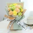 thumbnail image 2 of deevoka 11 Pieces Artificial Soap Rose Wedding Bouquet Decorative Flower for, 2 of 5