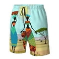 thumbnail image 5 of Naloa African Women Men's Beach Shorts, Surfing shorts, Swim trunks, Quick Dry Swim Trunks for Surfing Beach Fun - Small, 5 of 9