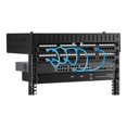 thumbnail image 4 of StarTech.com 8U 19 Pouces Wall Mount Network Rack, Adjustable Depth 12-20 Pouces 2 Post Open Frame Server Room Rack for AV/Data/ IT Communication/Computer Equipment/Switch with Cage Nuts & Screws 8U Adjustable Rack (RK812WALLOA) - Rack - Montable au Mur - Noir - 8U - 20 Pouces, 4 of 9