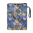 thumbnail image 2 of HELLHERO Bible Case Bag for Friend, 11.42 x 8.66 Inch Carrying Book Case with Washable, Prayer Outdoor Study Denim & Colorful Butterflies for Fater, 2 of 8