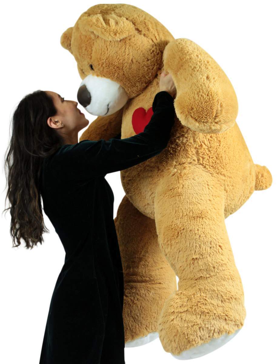 Giant Teddy Bear 57 Inch Soft Huge Plush Animal, Heart on Chest to Express Love - image 3 of 8
