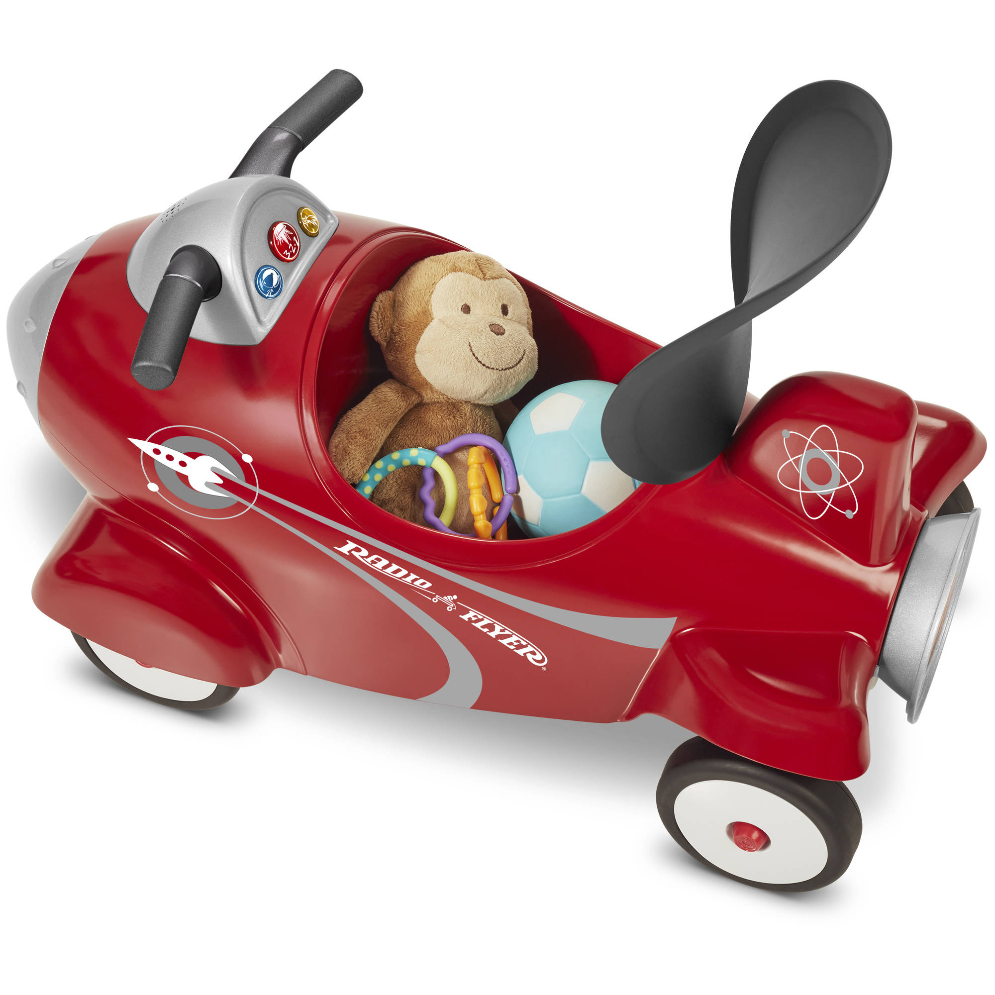 Radio Flyer Retro Rocket Ride-On Red photo 7