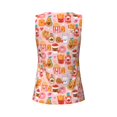 thumbnail image 5 of Picia Funny Food Pattern Women's Workout Tank Top,Breathable Activewear,Slim Fit Athletic Top,Versatile Workout Moisture-wicking top-Small, 5 of 9