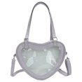 thumbnail image 3 of Bolso Hombro para Mujer Love Heart PU Itabag Uniforme JK Transparente (negro, 3 of 8