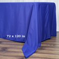 thumbnail image 2 of LinenTablecloth 70 x 120-Inch Rectangular Polyester Tablecloth Royal Blue, 2 of 4