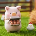 thumbnail image 3 of Caja ciega de la granja de cerdos Lulu Pig Farm de la serie Cerdo enlatado para niños y niñas, regalo hecho a mano de fieltro con forma de corazón para decorar muebles de mesa y coche, 3 of 5